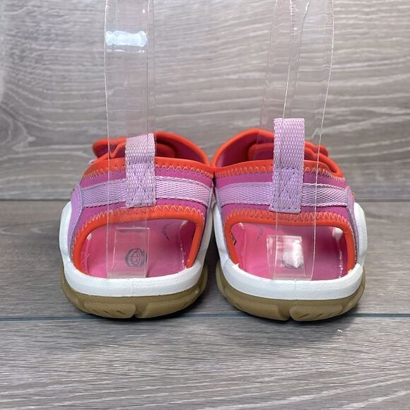 Keen Knotch River Little Girl Sz 2 Pink Purple Orange White Open Toe Sandals - Picture 4 of 12